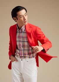 Paul Stuart Cotton Multi Color Plaid Sport Shirt, thumbnail 2