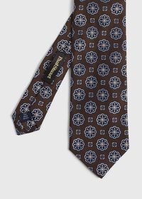 Paul Stuart Woven Floral Medallion Tie, thumbnail 1