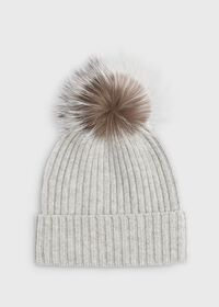 Paul Stuart Cashmere Ribbed Hat, thumbnail 1