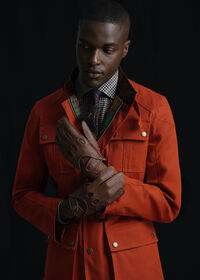 Paul Stuart Belted Terracotta Field Jacket, thumbnail 7