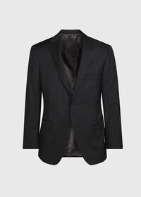 Paul Stuart Black and White Chalk Stripe Suit, thumbnail 3