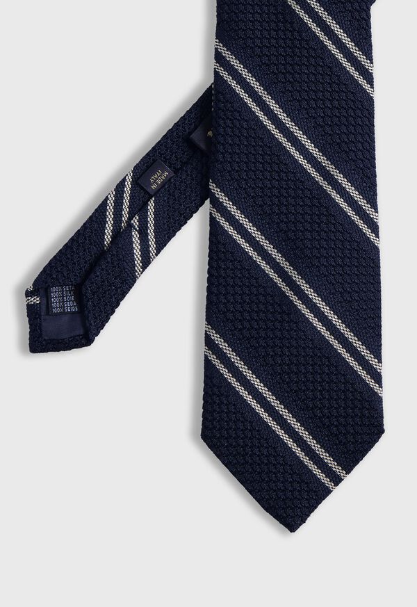 Paul Stuart Silk Grenadine Stripe Tie, image 1