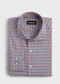 Paul Stuart Mini Check Flannel Sport Shirt, thumbnail 1