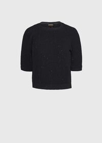 Paul Stuart Short Sleeve Embellished Sweater, thumbnail 1