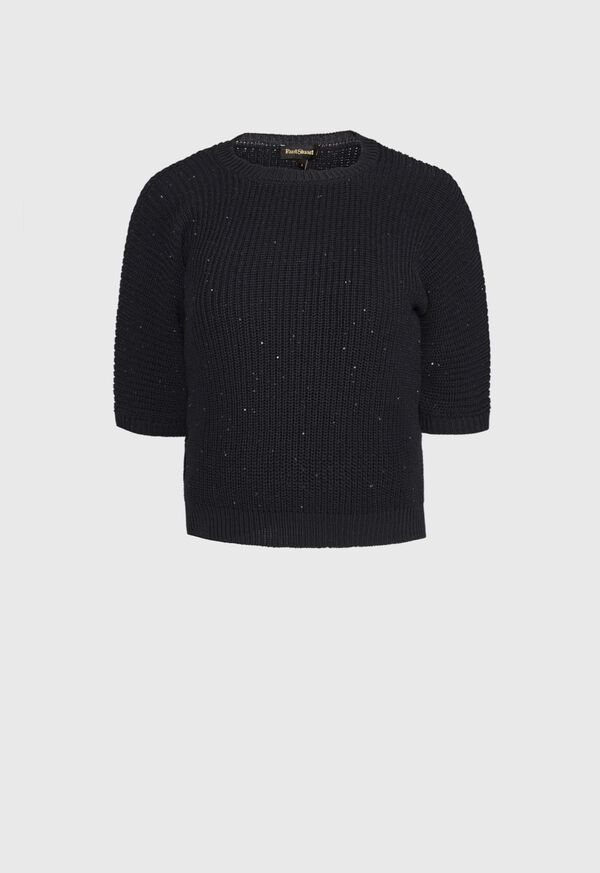 Paul Stuart Short Sleeve Embellished Sweater, image 1