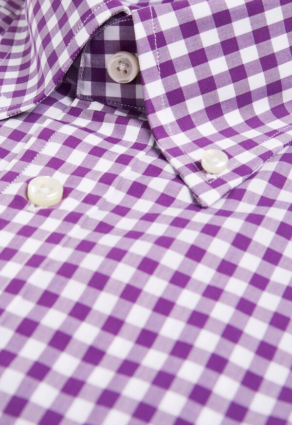 Paul Stuart Gingham Cotton Dress Shirt, image 2