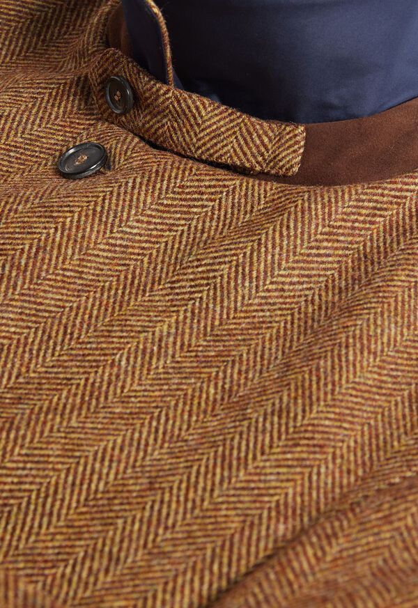 Paul Stuart Shetland Wool Herringbone Reversible Coat, image 3