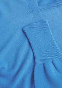 Paul Stuart Classic Cashmere Double Ply V-Neck Sweater, thumbnail 2