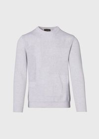 Paul Stuart Cotton Multi Stitch Crewneck Sweater, thumbnail 1