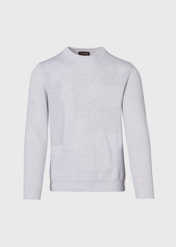 Paul Stuart Cotton Multi Stitch Crewneck Sweater