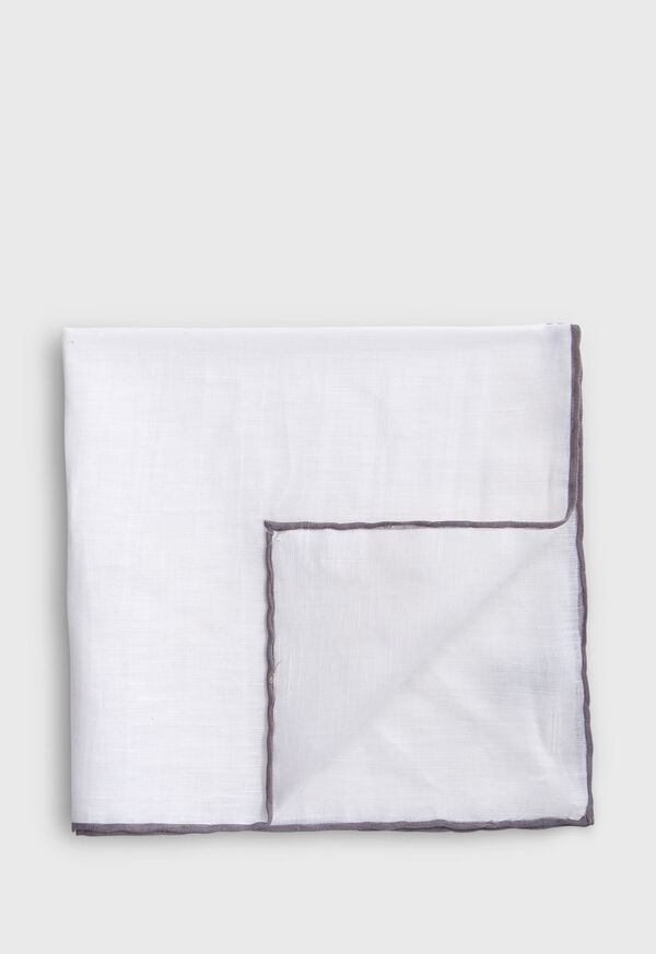Paul Stuart Handkerchief with Contrast Border, image 1