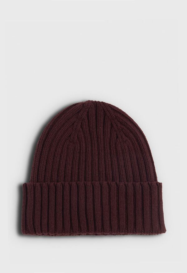 Paul Stuart Cashmere Ribbed Winter Hat, image 1