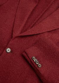 Paul Stuart Solid Crimson Fuzzy Soft Jacket, thumbnail 2