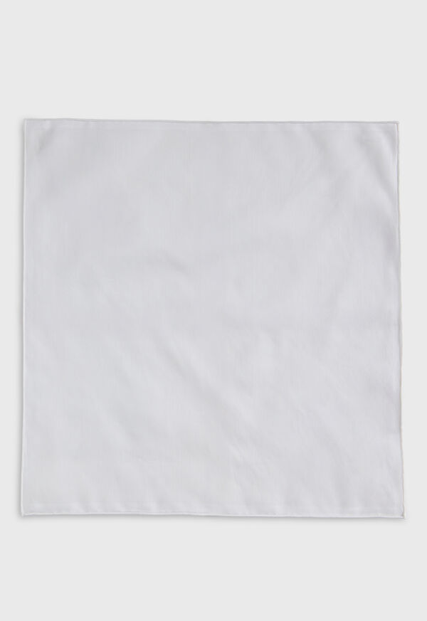 Paul Stuart White Cotton Handkerchief, image 2