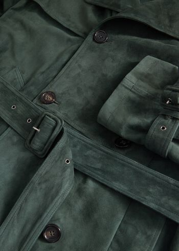 Paul Stuart Lightweight Suede Trench