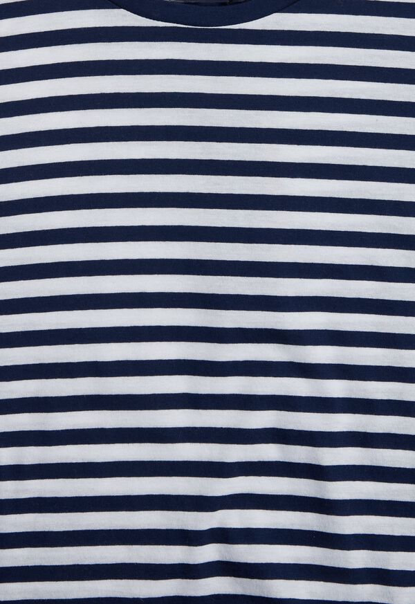 Paul Stuart Cotton Striped Jersey Shirt, image 2