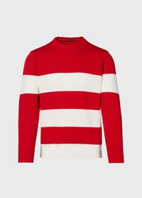 Paul Stuart Rugby Stripe Crewneck Sweater, thumbnail 1