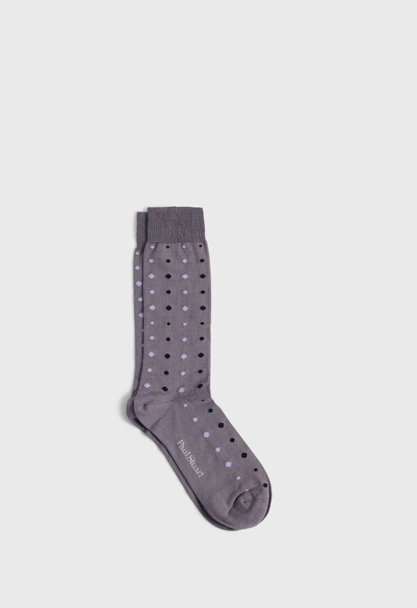 Paul Stuart Cotton Dot Sock, image 1