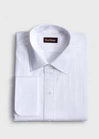 Paul Stuart Fancy Pleated Front Cotton Formal Shirt, thumbnail 1