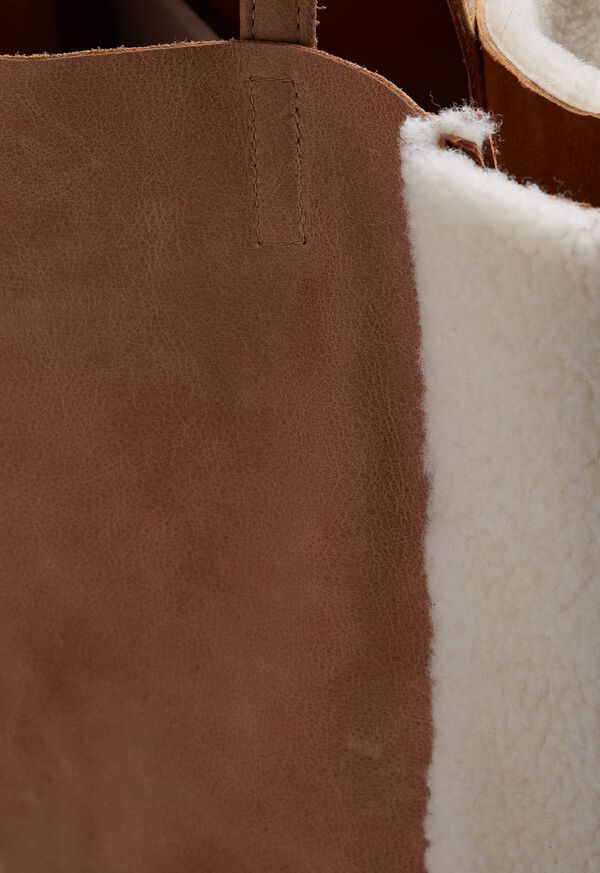 Paul Stuart Sheepskin Tote Bag, image 3