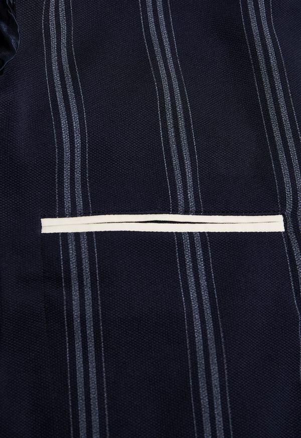 Paul Stuart Navy/White Deco Stripe Soft Jacket, image 3