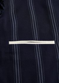 Paul Stuart Navy/White Deco Stripe Soft Jacket, thumbnail 3