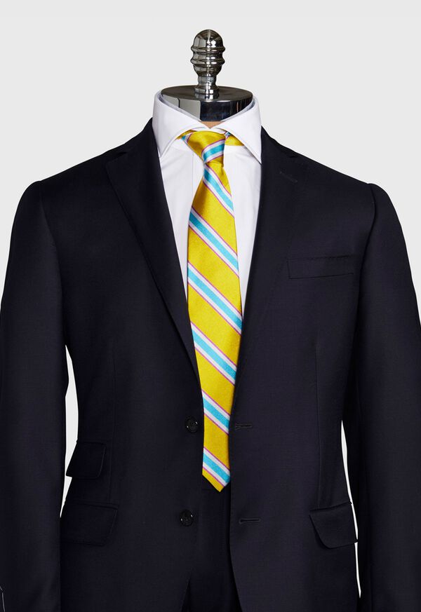 Paul Stuart Regimental Stripe Silk Tie, image 2