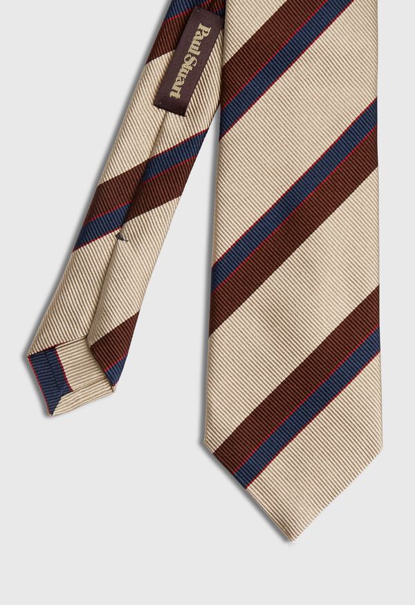 Paul Stuart Tricolor Stripe Tie, image 1