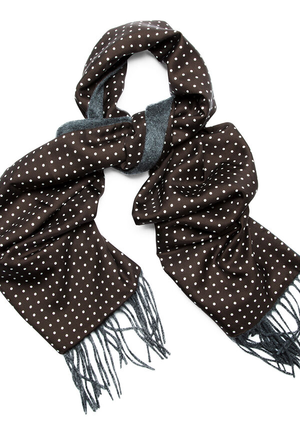 Paul Stuart Reversible Dot Print Scarf, image 2