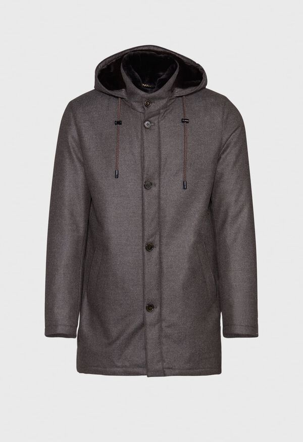 Paul Stuart Hooded Parka Coat, image 1