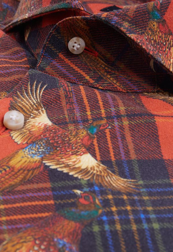 Paul Stuart Pheasant Plaid Brushed Cotton Shirt, image 4