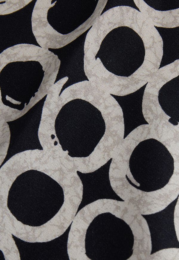 Paul Stuart Geometric Print Silk Pocket Square, image 3