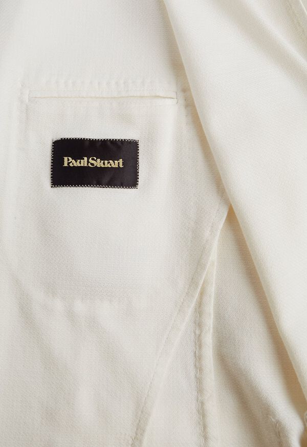 Paul Stuart White Solid Garment Dyed Jacket, image 3