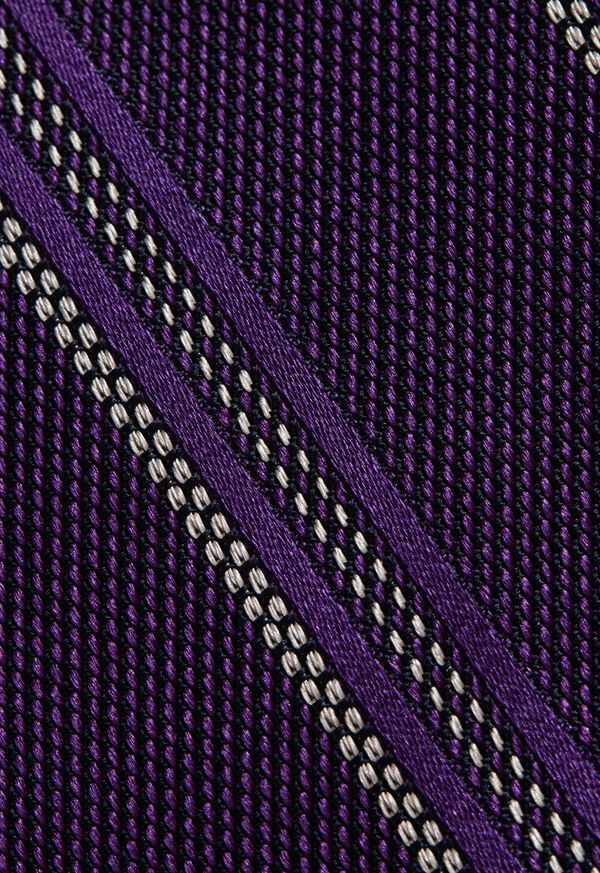 Paul Stuart Silk Grenadine Stripe Tie, image 3