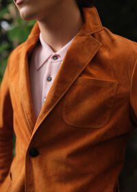 Paul Stuart Lamb Suede Jacket, thumbnail 4