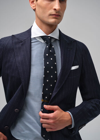 Paul Stuart Micro Horizontal Stripe Dress Shirt