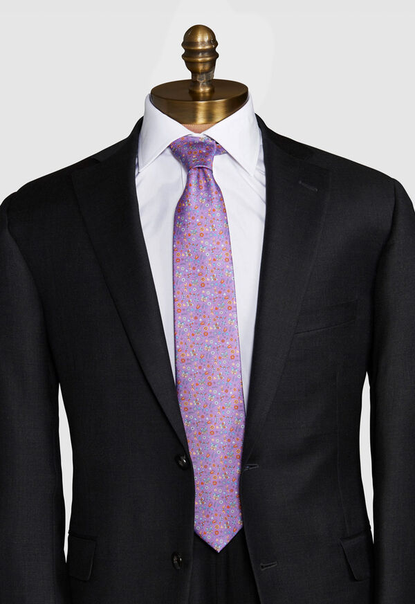 Paul Stuart Floral Butterfly Print Tie, image 2