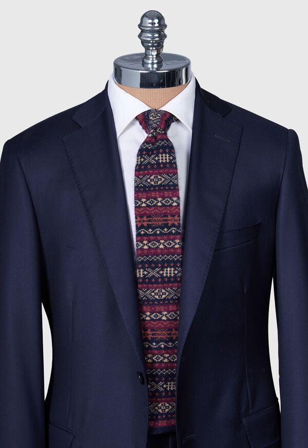 Paul Stuart Cashmere Fair Isle Knit Tie, image 3