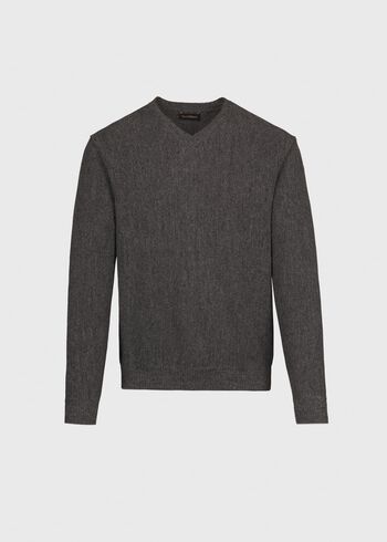Paul Stuart Classic Alpaca Links V-Neck Sweater
