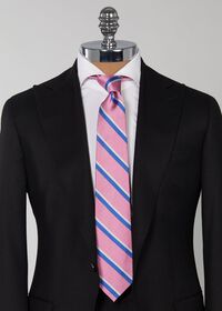 Paul Stuart Silk Regimental Stripe Skinny Tie, thumbnail 4