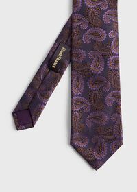 Paul Stuart Woven Silk Two Tone Paisley Tie, thumbnail 1