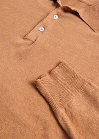 Paul Stuart Linen & Cotton Long Sleeve Polo, thumbnail 2