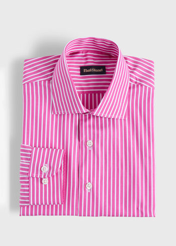 Paul Stuart Cotton Vertical Stripe Sport Shirt