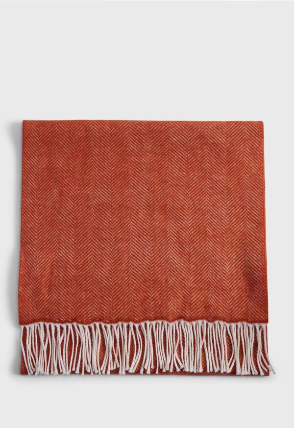Paul Stuart Wool Chevron Scarf, image 2