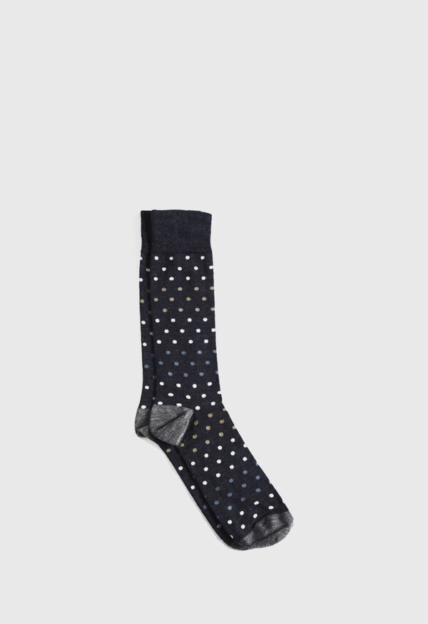 Paul Stuart Wool Blend Ombre Dot Socks, image 1