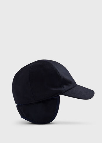Paul Stuart Wool & Cashmere Flannel Baseball Cap
