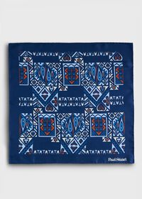 Paul Stuart Abstract Print Pocket Square, thumbnail 2