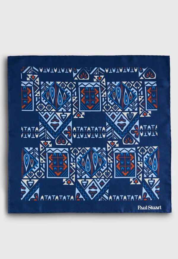 Paul Stuart Abstract Print Pocket Square, image 2