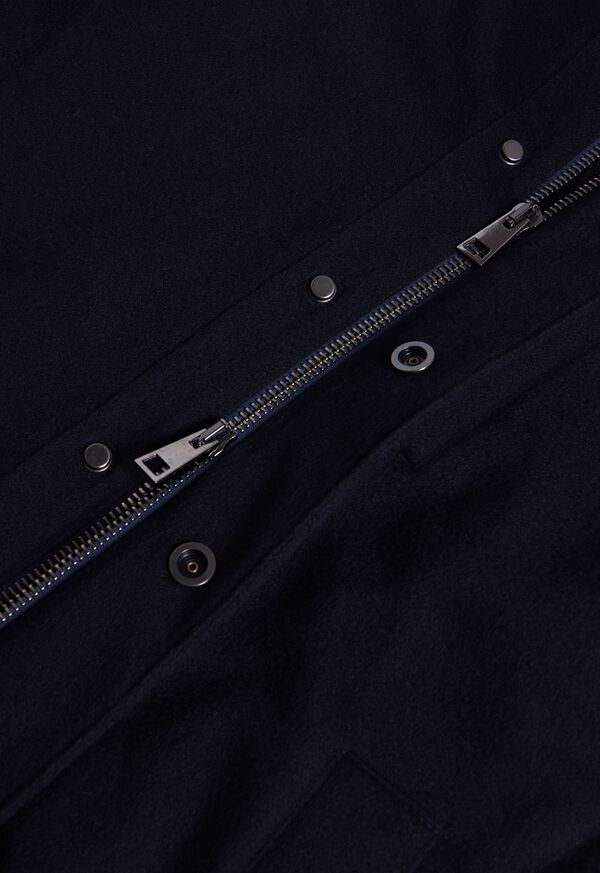 Paul Stuart Cashmere Coat with Faux Fur Collar, image 3