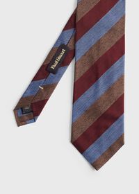 Paul Stuart Woven Silk Mélange Stripe Tie, thumbnail 1